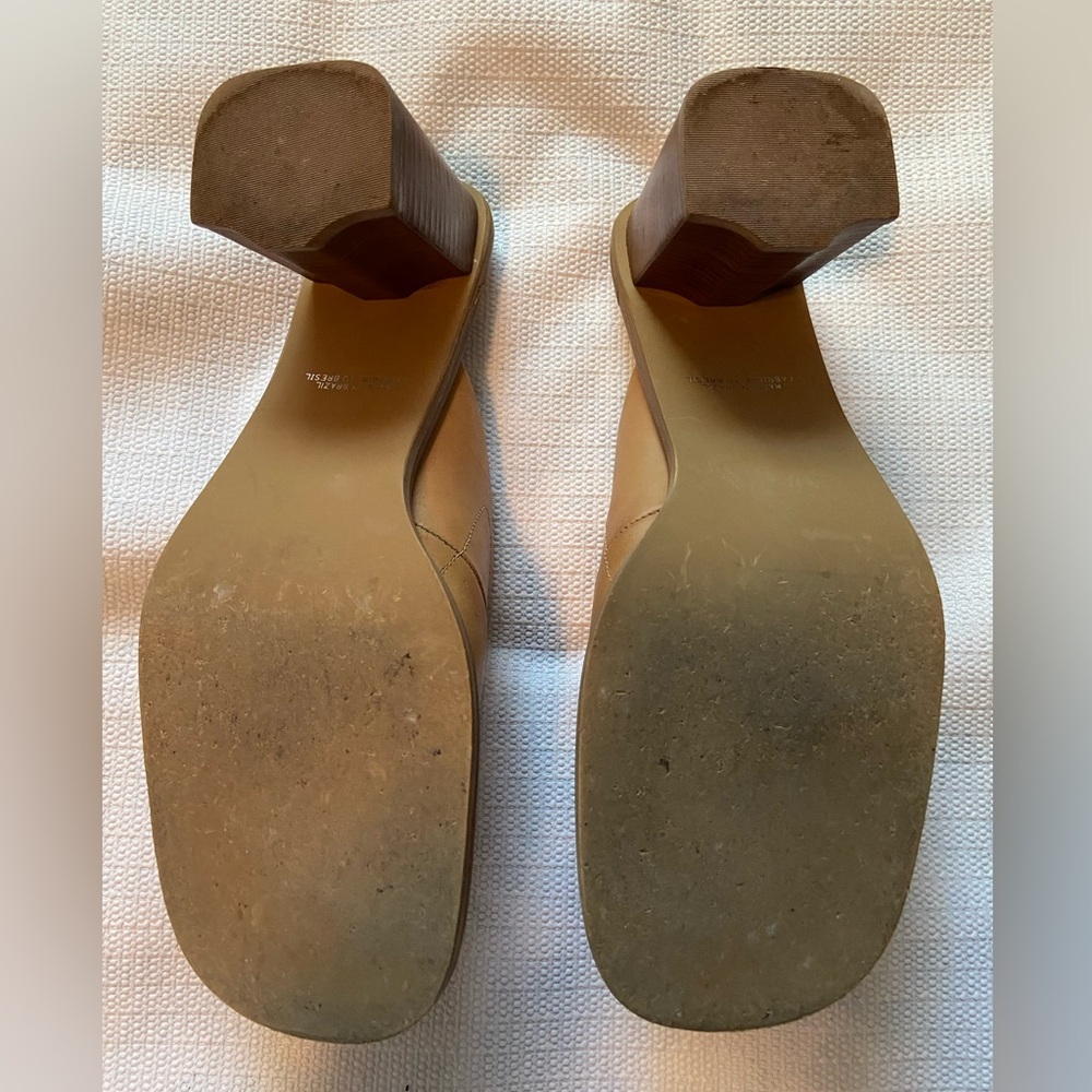 Nicole Women's Brown Leather Mules - Picture 3 of 7